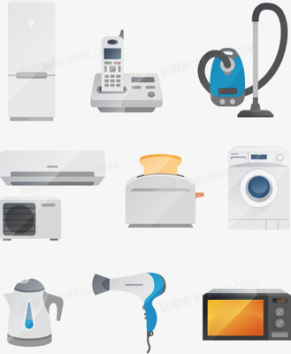矢量家电图片免费下载 高清PNG素材与图精灵资源指南
